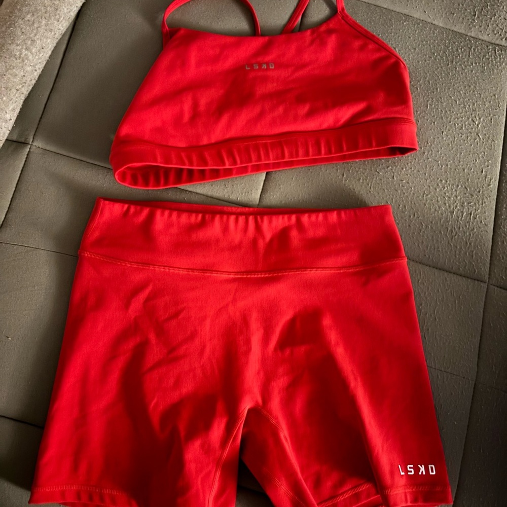 LSKD Scarlet  Sports Bra and Shorts Set
